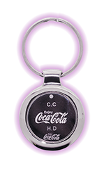 flatbed hd laser engraving coca cola keyring