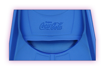 Swim Fins laser engraved with coca cola logo